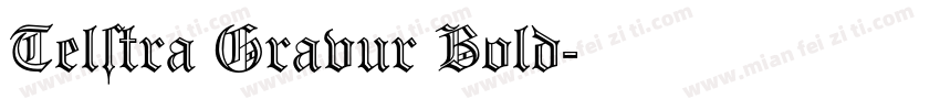 Telstra Gravur Bold字体转换